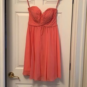 Mori Lee Sweetheart Bridesmaid Dress in Canteloupe